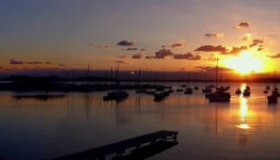 Panorama sunset of Belmont, Lake Macquarie