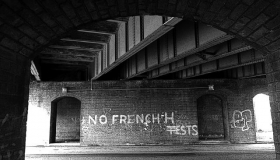 Beneath Broadmeadow railway overpass 