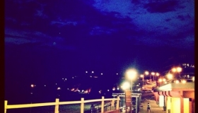 Newcastle Beach by night