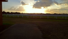Morning training ride at Broadmeadow racecourse
