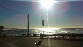 Beautiful morning commute. Yet another lovely day in Newie!